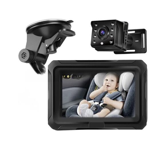 Zacro 1080P Baby Car Camera, 4.3" Baby Camera with HD Night Vision - Picture 1 of 9
